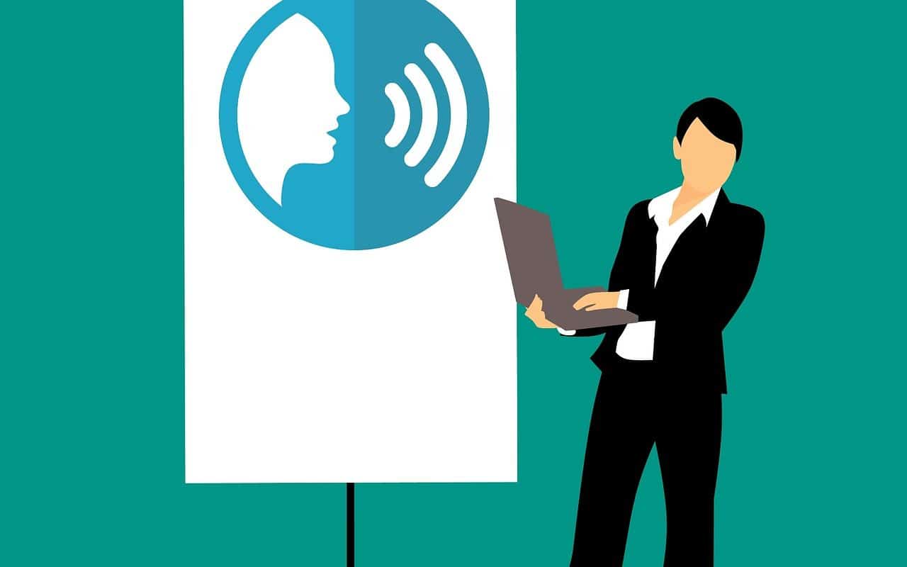 Vector of woman pointing to a pitch